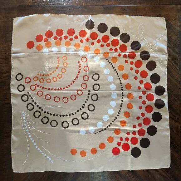 Vintage Prova Neck Scarf | Abstract Geometric | Made in Italy | 26"x26" - Picture 2 of 6